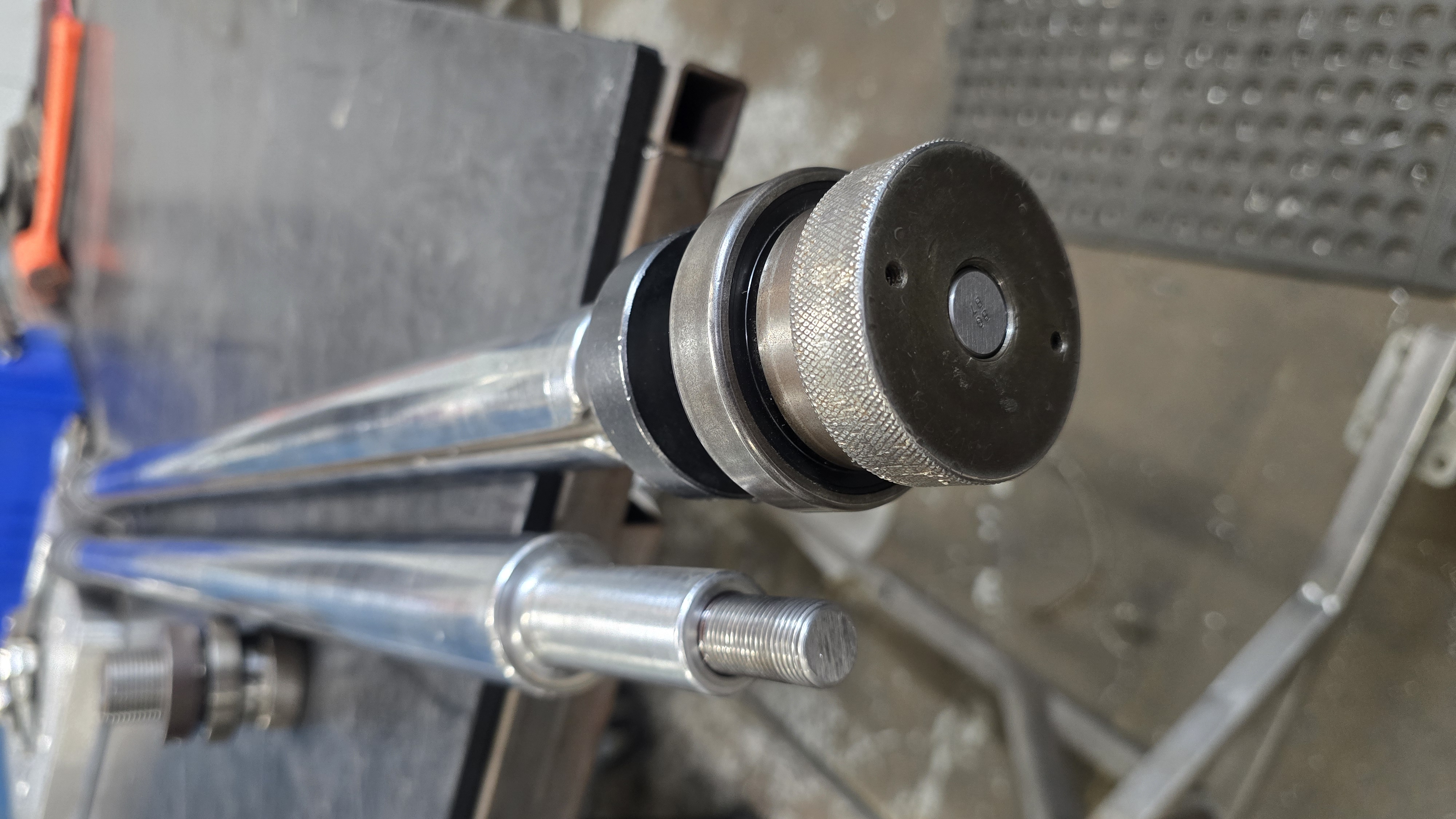 Machined shaft with stepped diameters