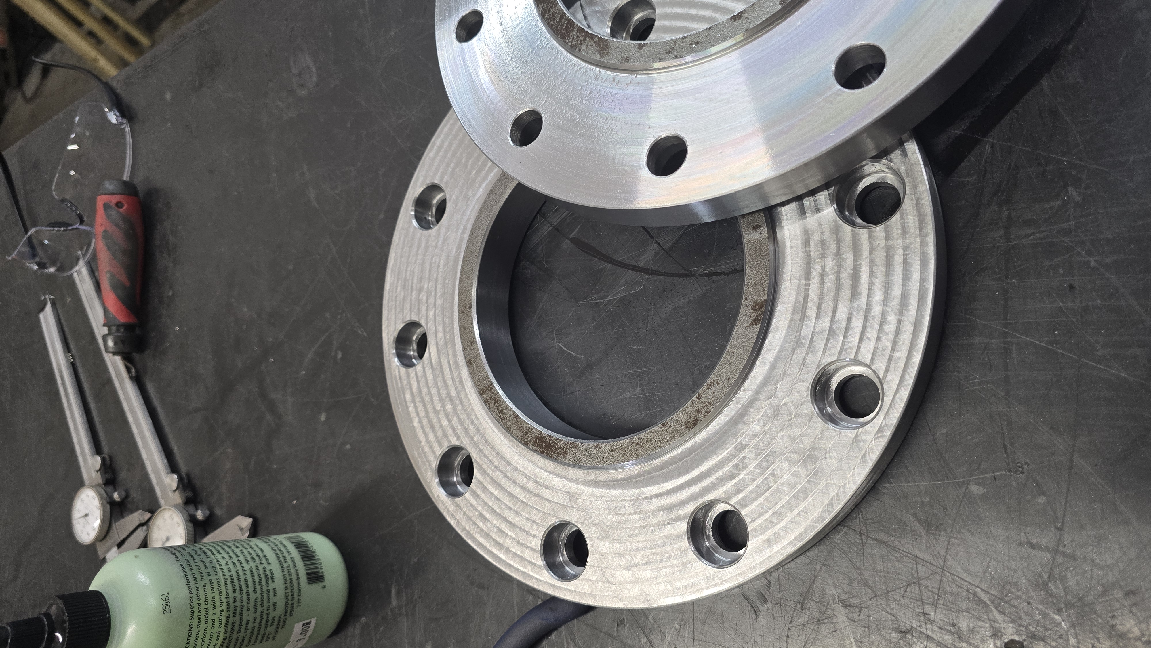 Finished machined flange